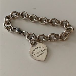 Tiffany & Co. Sterling Silver Heart Tag Bracelet